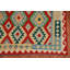Tapis oriental géométrique en laine Kilim 6 x 8