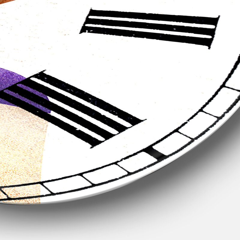 Grande horloge murale Mid-Century, Grand