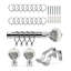 Ehrlich Chrome Curtain Track/Rail-728085295