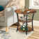 Jalane Tall End Table with 2 USB Ports, 2 Power Outlets, and 3-Tier Storage Shelves