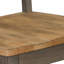 Ensemble de table à tréteaux Keswick pour 6 personnes avec 4 chaises latérales, 1 banc et 1 desserte