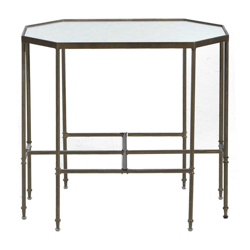 Barnes 26.25'' Glass Top Console Table
