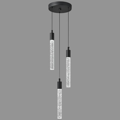 Hamrnand - Light Modern Kitchen Island Pendant Light Dimmable LED Mini Crystal Pendant Lighting