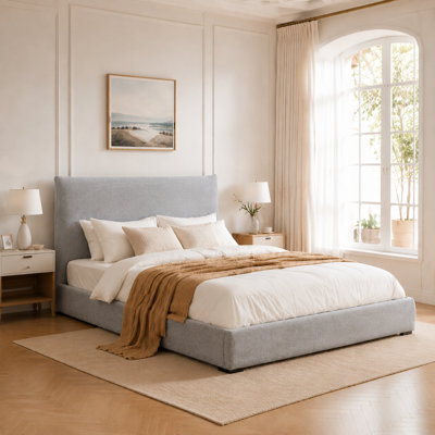 Hydraulic Lift Up Upholstered Storage Bed