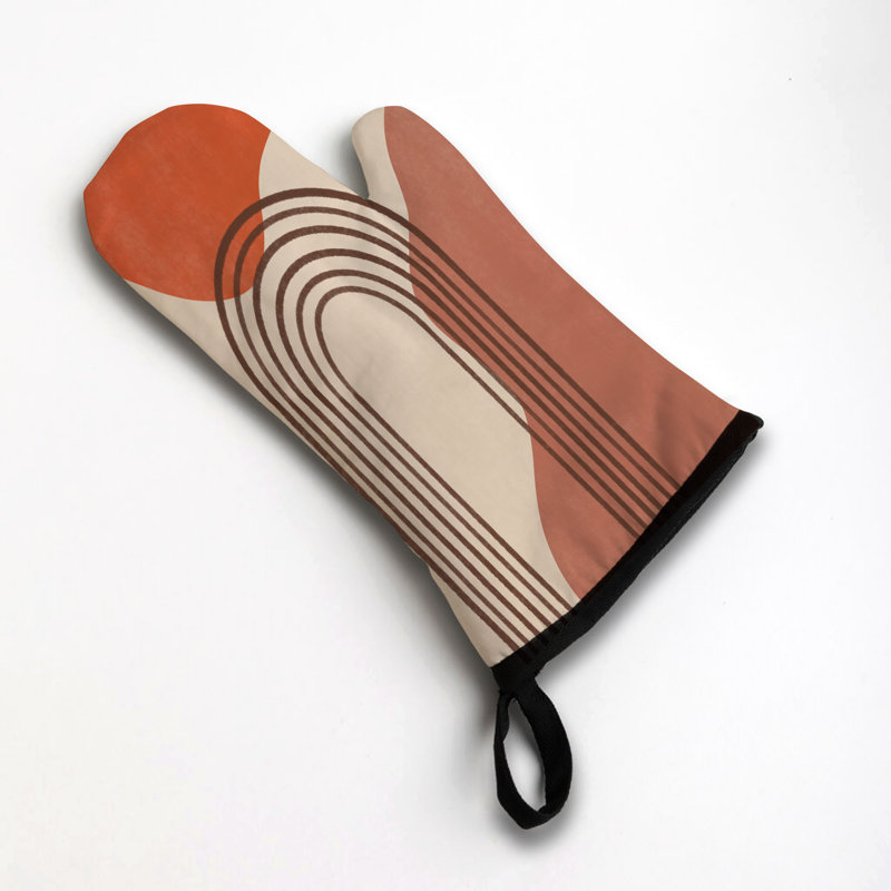 Sandstone Boho Oven Mitt Cotton Twill