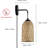 Mid Century 7.87 Inch Plug In Bamboo Wall Lamp