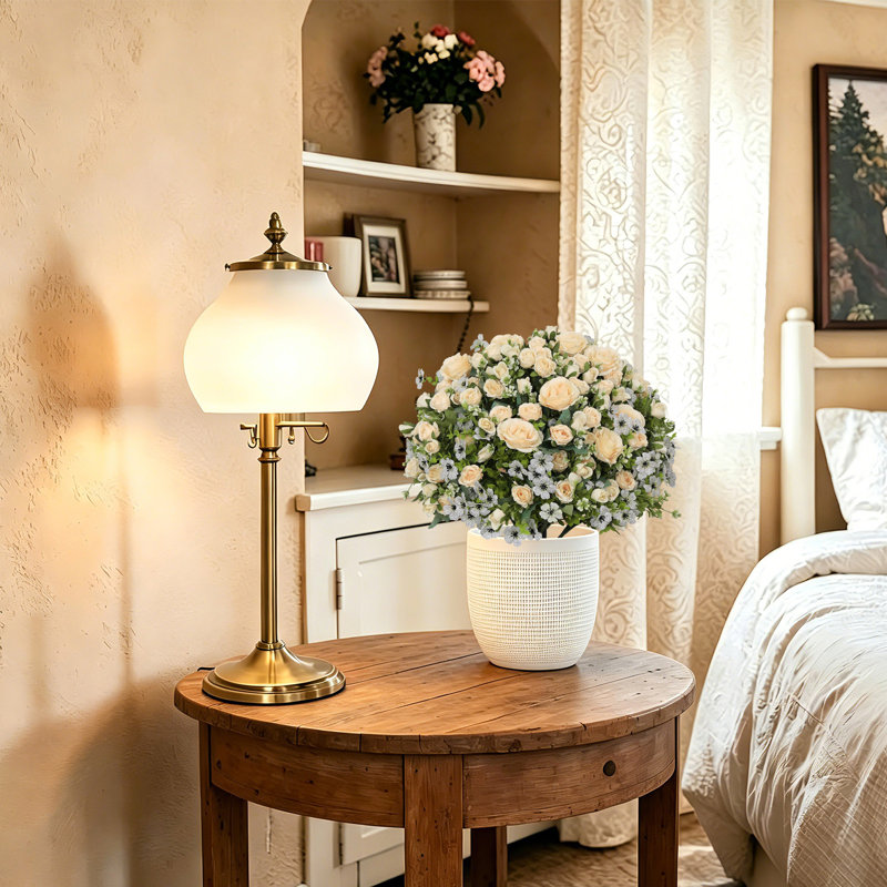 Paquet de 2 arbres sphériques artificiels de 24 po avec fleurs, buissons d'arbustes artificiels pour l'intérieur et l'extérieur