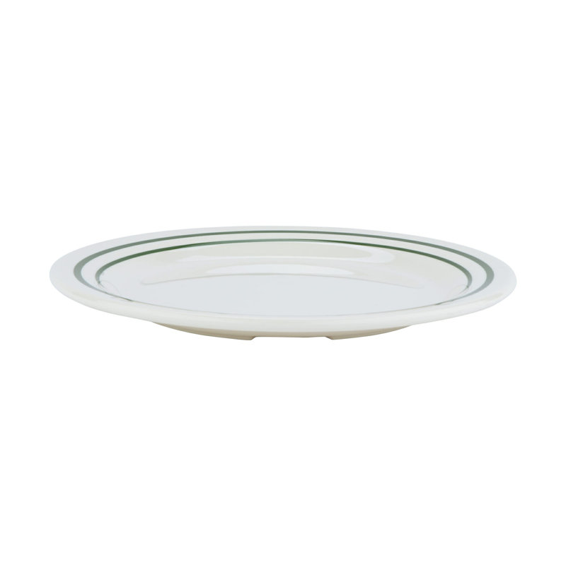 Assiette plate en mélamine de qualité commerciale GET BF-010-EM, 10 po, émeraude (boîte de 12)