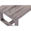 Table basse rectangulaire rectangulaire de style rustique brun pour le salon avec plateau