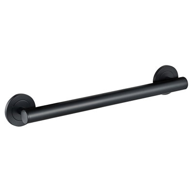 Lava 24" ADA Compliant Brass Grab Bar - Matte Black