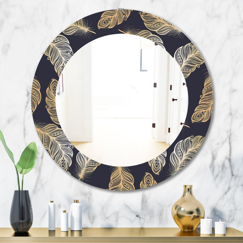 Accent Mirror, 31.5" H x 23.7" W, Paisley 1