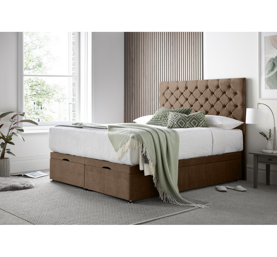 Florida Naple Divan Ottoman with Floor Standing Headboard
