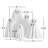 Kalalou Halloween Ghost Figurines – Set of 5 Festive Decor Pieces