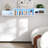 Mounted Floating Bookshelf with LEDs and Charging Station-490603060