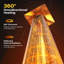 2-Piece 48000BTU Propane Standing Patio Heater