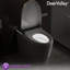 Toilette à bidet intelligente DeerValley: protection anti-éclaboussures en mousse, siège à hauteur confortable ADA de 17,5 po, chasse d'eau sans pression et siège chauffant en blanc