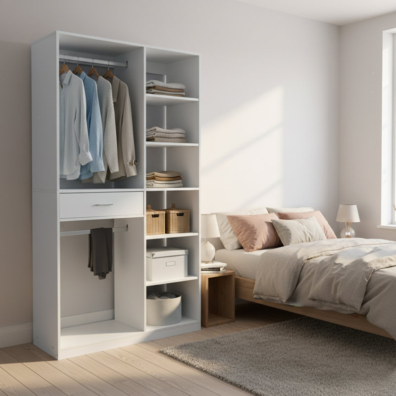 Armoire moderne et minimaliste multifonctionnelle avec tiroirs