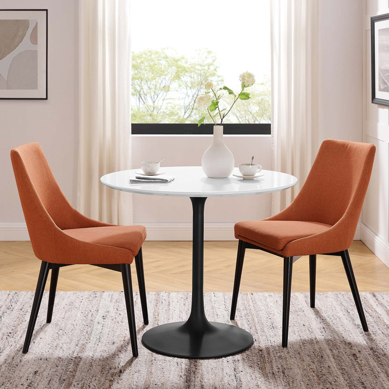 Modway Lippa Round Dining Table, 28.5" H x 35.5" W x 35.5" D, Black