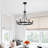 Semiko 6 - Light Dimmable Wagon Wheel Chandelier-91135159