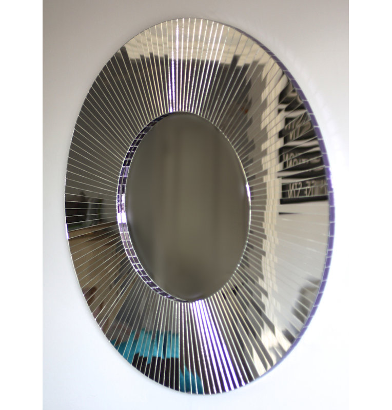 Chriopher Flat Wall Mirror, Mirrored, 100cm H