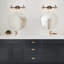 3 - Light Dimmable Brass Armed Sconce