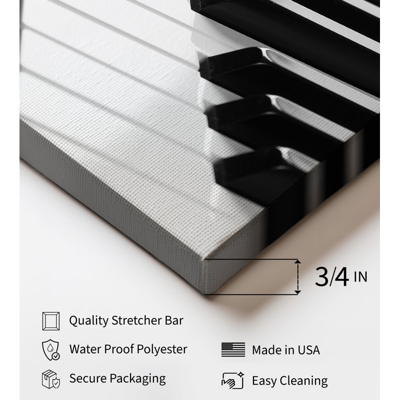 Piano, Unframed, Canvas, 18"H x 24"W