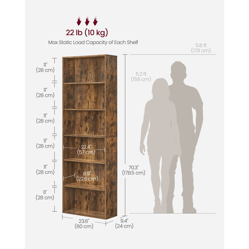 Arendtsville 179cm H x 60cm W Standard Bookcase