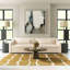 Brick Road Geometric Area Rug in Mustard Yellow/Ivory-41191566