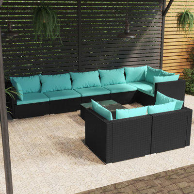 9 Piece Lounge Sectional Seating Group