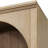 Gayle Solid and Manufactured Wood Standard Bookcase with Arched Side Panels and Adjustable Shelves-410664305-410664311