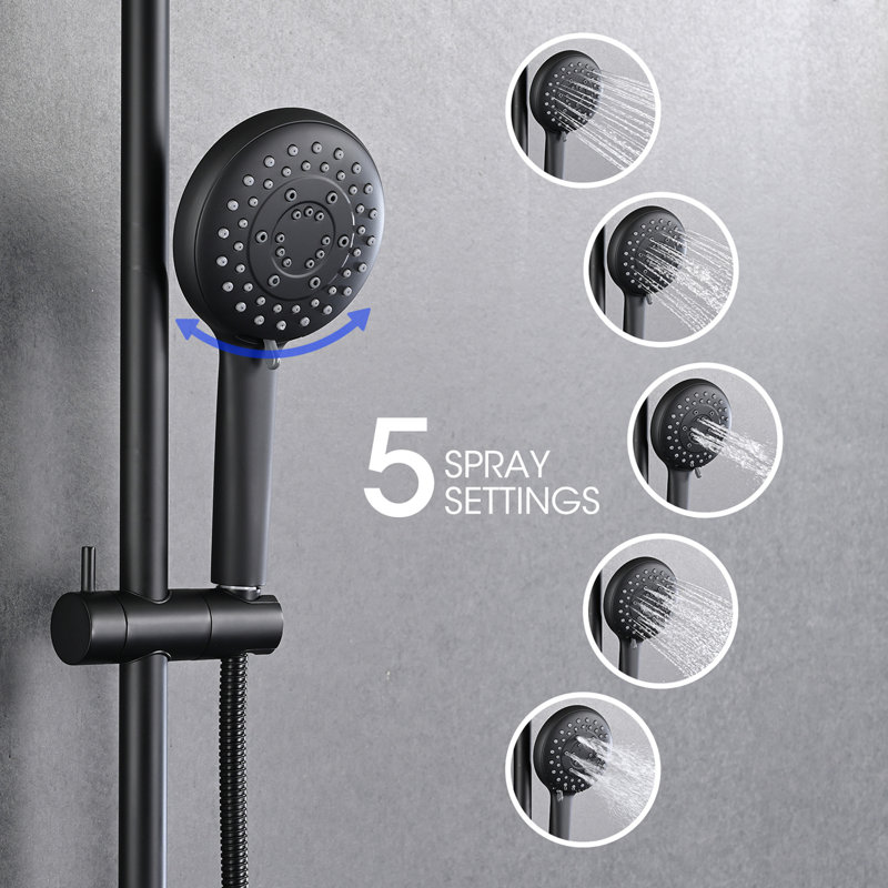 Système de douche ultime à double spa