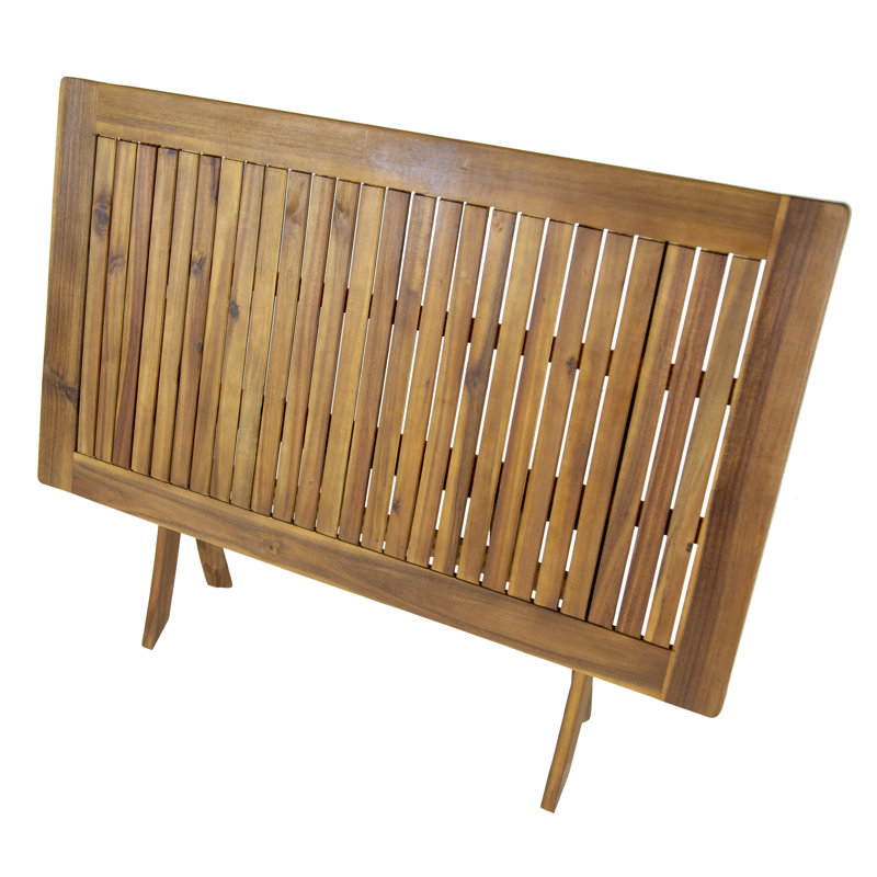 Rectangular Wooden Folding Outdoor Dining Table