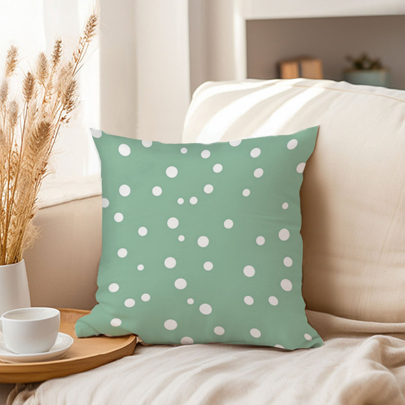 Abstract Polka Dots II Patterns Polka Dots Modern, 16"H x 16"W