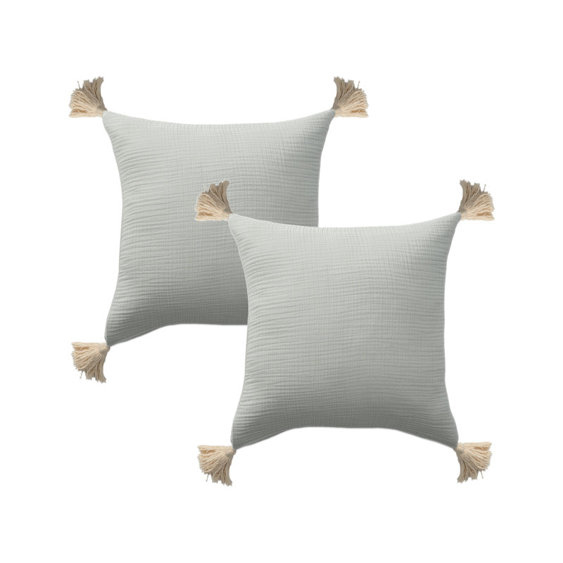 Ensemble de 2 taies décoratives Rootara, Ivory/Beige