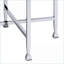 Chêne blanc industriel Table basse en chrome - Robuste, spacieuse pour le salon