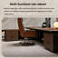 Bureau de direction moderne et luxueux de 260 cm (102,36 po) – Plateau en panneaux de particules avec armoire latérale et chargeur sans fil-1253843403
