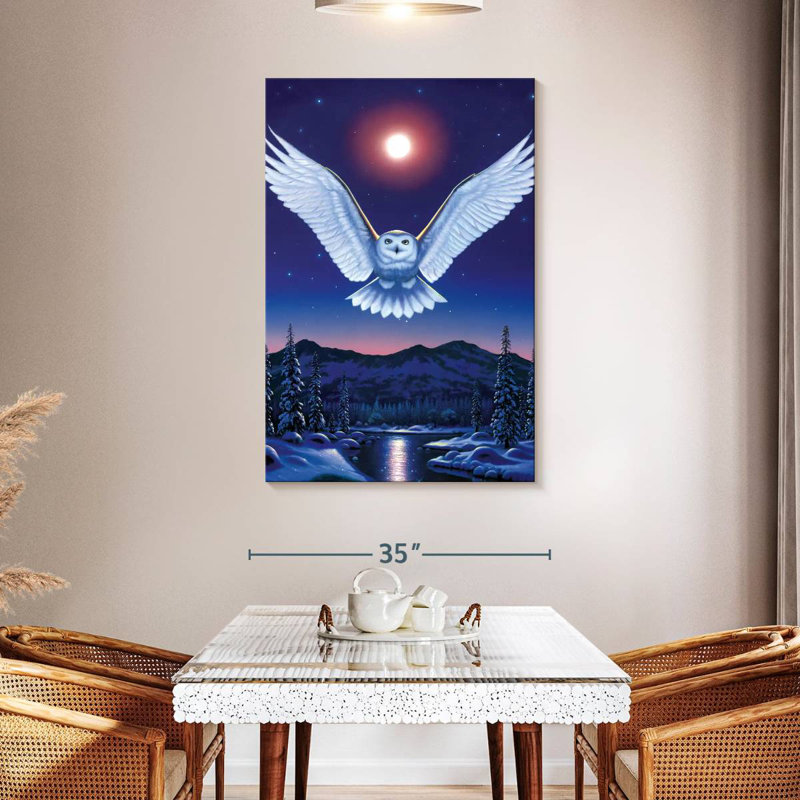 Brampt Moonlit Night Owl, 48" H x 32" W