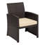 Chaise en rotin 4 pièces Cludia