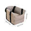 Ceinture de sécurité pour animal de compagnie imperméable antidérapante pour chien avec chats jusqu'à 15 lb, beige, 15,3 x 10,4 po