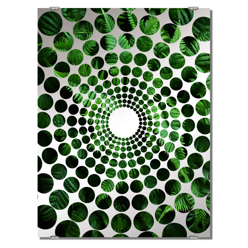 Alvayero - Ferns Wall Mirror Decor MIR141480, 32" x 24"