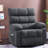 Ergonomic Recliners For Small Spaces, Gray Metal Swivel Chair