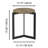 Round Side Table, Round Accent Table, End Table With Metal Frame