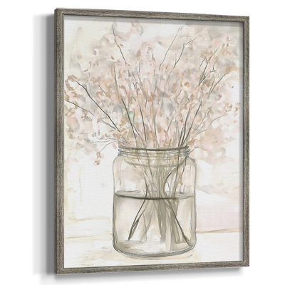 Reproduction encadrée FLORAL Series DLXI - bois massif