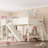 Full Loft Bed with Storage Shelves and Wardrobe, Solid Wood Loft Beds with Detachable Slide and Ladders, No Spring Box Needed, Beige-2023270913-2023270916