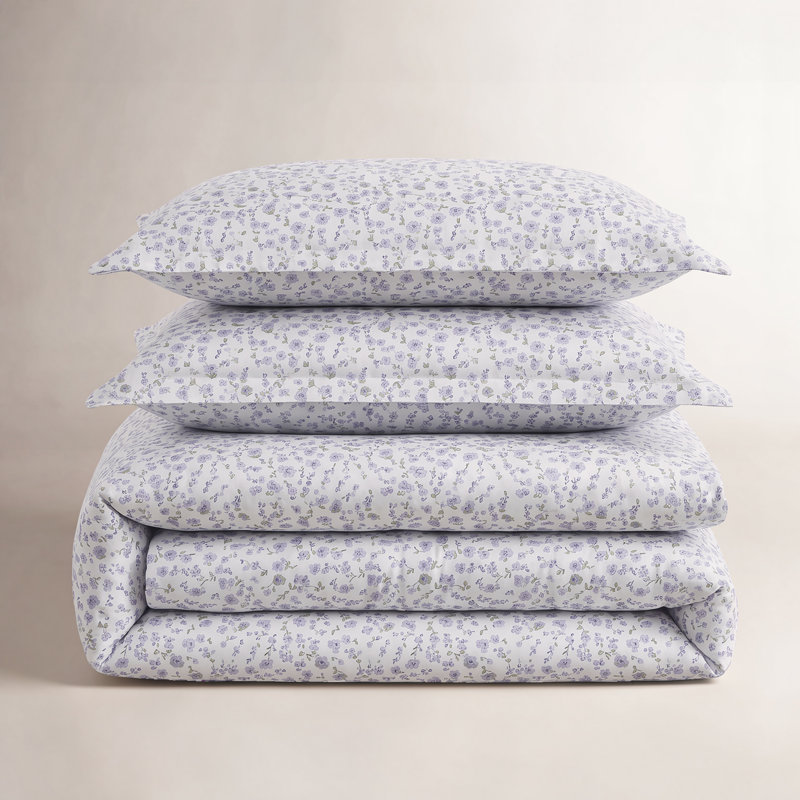 Ensemble de couette Delshire T400 Little Lilac, Housse de couette très grand + 2 très grandes ta
