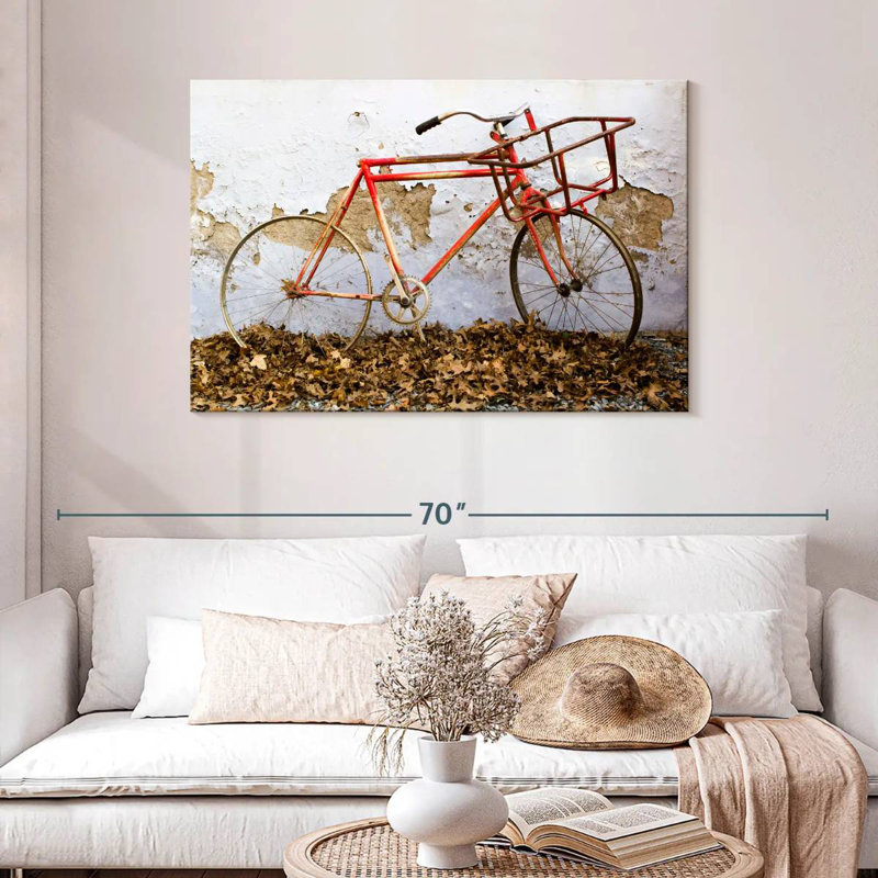 Mehar Rusty Bicycle, 30" H x 45" W