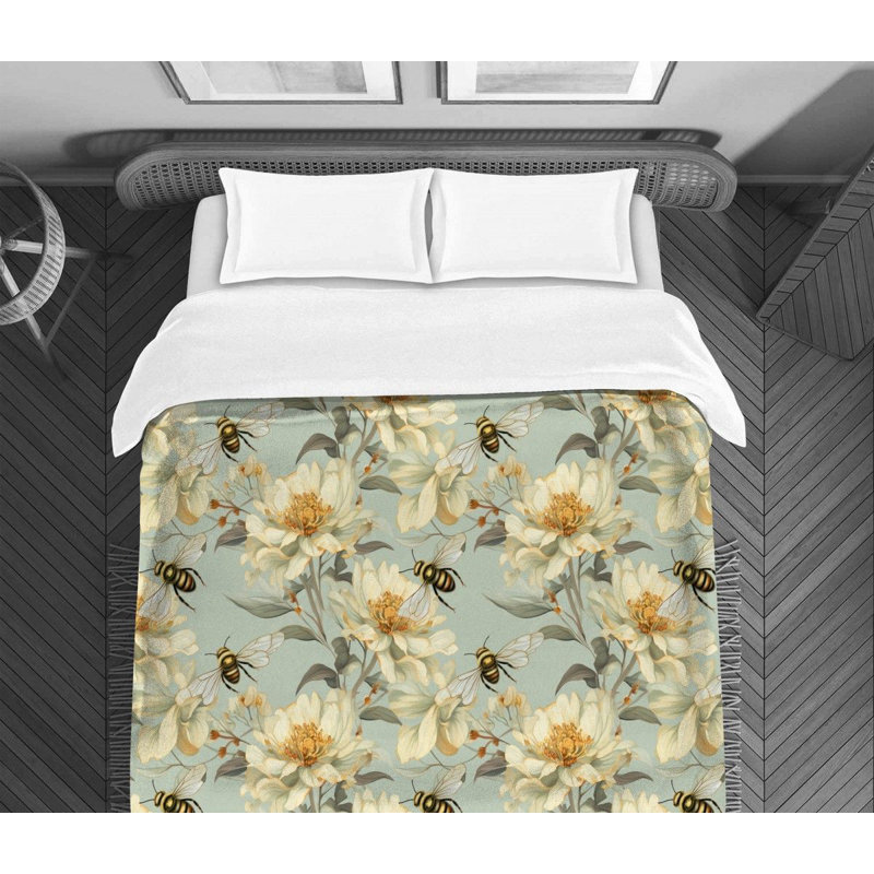 Vintage Bee Bedding, King Comforter