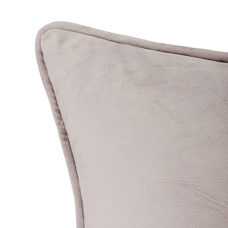 Velvet Reversible Throw Pillow, Light Gray, 13" x 19"