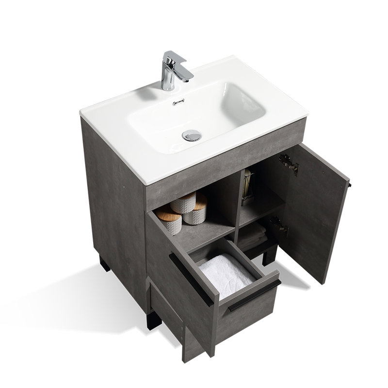 Duclair 28 inch Single Modern Wood Bathroom Vanity