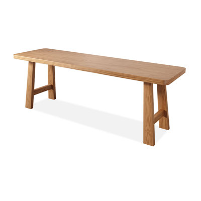 Bureau rectangulaire en bois massif Burlywood